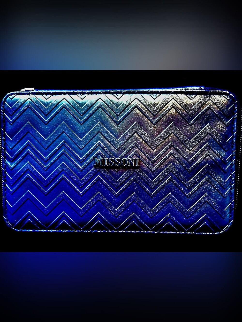 NWOT Missoni Navy Travel Case